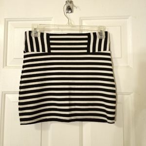 GUESS Striped Mini Skirt